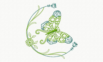 Beautiful Butterfly and Floral #06 Machine Embroidery Designs Beautiful Butterfly and Floral #06 Machine Embroidery Designs