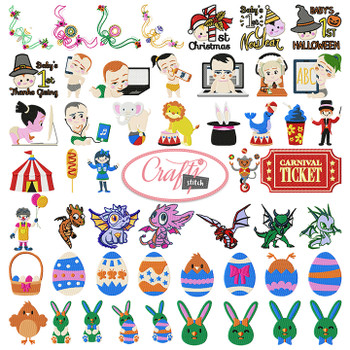 4x4 Hoop Kids Special - 110 Kids Machine Embroidery Designs! 4x4 Hoop Kids Special - 110 Kids Machine Embroidery Designs!