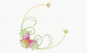 Beautiful Butterfly and Floral #10 Machine Embroidery Designs Beautiful Butterfly and Floral #10 Machine Embroidery Designs