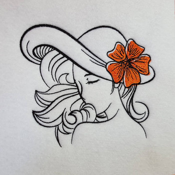 Flower Hat Modern Ladies #2 Machine Embroidery Designs Flower Hat Modern Ladies #2 Machine Embroidery Designs