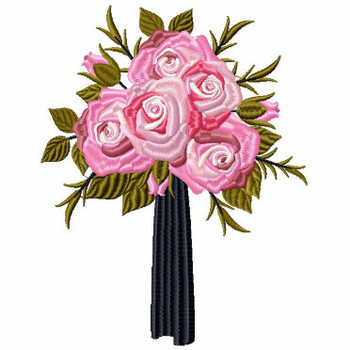 Posy Bouquet Wedding Bouquet Collection #03 Machine Embroidery Design Posy Bouquet Wedding Bouquet Collection #03 Machine Embroidery Design