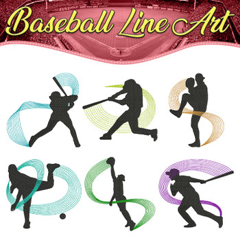 Baseball Line Art Full Collection Baseball Line Art Full Collection