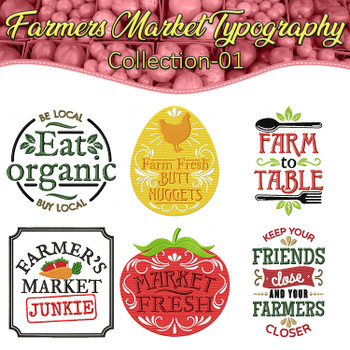 Farmers Market Typography Full Collection 01 Farmers Market Typography Full Collection 01