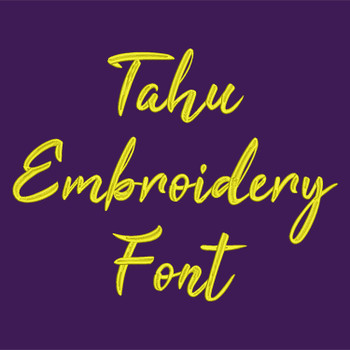 TahuEmbroideryFont_ProdPic TahuEmbroideryFont_ProdPic