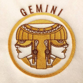 Gemini - Zodiac Collection #08 Machine Embroidery Design Gemini - Zodiac Collection #08 Machine Embroidery Design
