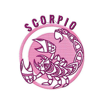 Scorpio - Zodiac Collection #10 Machine Embroidery Design Scorpio - Zodiac Collection #10 Machine Embroidery Design