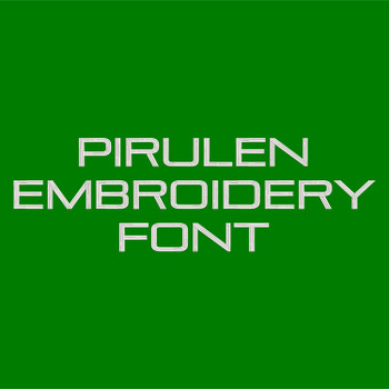 PirulenEmbroideryFont_ProdPic PirulenEmbroideryFont_ProdPic