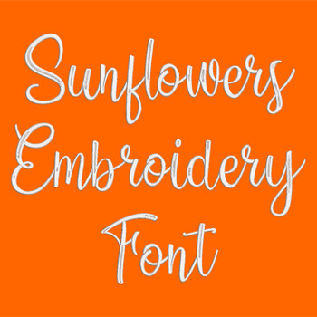 SunflowersEmbroideryFont_ProdPic SunflowersEmbroideryFont_ProdPic