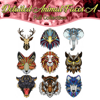 Detailed Animal Faces A Full Collection Detailed Animal Faces A Full Collection