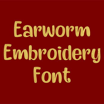 EarwormEmbroideryFont_ProdPic EarwormEmbroideryFont_ProdPic