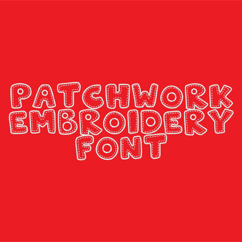 PatchworkEmbroideryFont_ProdPic PatchworkEmbroideryFont_ProdPic