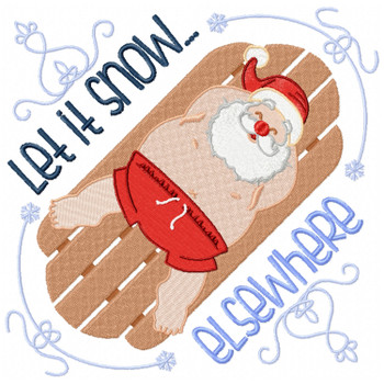 Santa On The Beach Typography #02 Santa On The Beach Typography #02