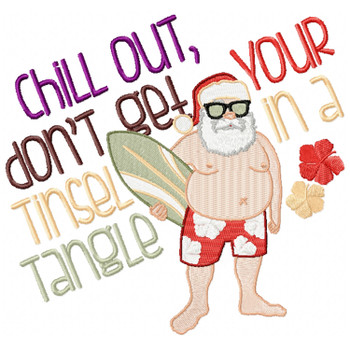 Santa On The Beach Typography #05 Santa On The Beach Typography #05