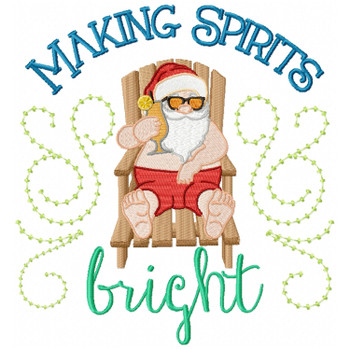 Santa On The Beach Typography #01 Santa On The Beach Typography #01