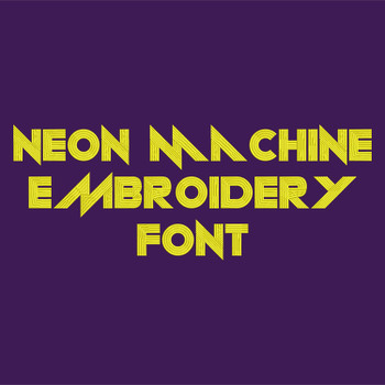 NeonMachineEmbroideryFont_ProdPic NeonMachineEmbroideryFont_ProdPic