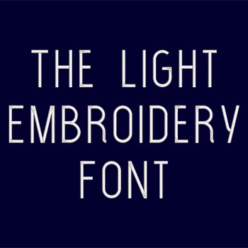 TheLightEmbroideryFont_ProdPic TheLightEmbroideryFont_ProdPic