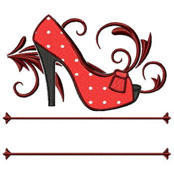 Polka Dots Shoes Monogram #02 Polka Dots Shoes Monogram #02