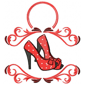 Polka Dots Shoes Monogram #03 Polka Dots Shoes Monogram #03