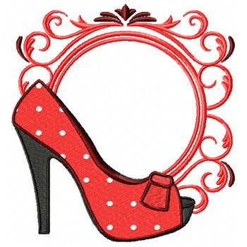 Polka Dots Shoes Monogram #01 Polka Dots Shoes Monogram #01