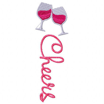 Cheers! Wine Bag Design #3 Machine Embroidery Design Cheers! Wine Bag Design #3 Machine Embroidery Design