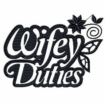 Wifey Duties - Shopping Totes Collection #6 Machine Embroidery Design Wifey Duties - Shopping Totes Collection #6 Machine Embroidery Design
