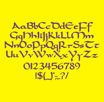 Celtic Style - Carolingia Machine Embroidery Font Now Includes BX Format! Celtic Style - Carolingia Machine Embroidery Font Now Includes BX Format!