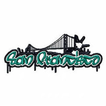 San Francisco - Geography Graffiti Collection #08 Machine Embroidery Design San Francisco - Geography Graffiti Collection #08 Machine Embroidery Design