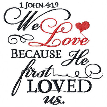 1 John 4.9 - Religious Typography Collection #01 Machine Embroidery Design 1 John 4.9 - Religious Typography Collection #01 Machine Embroidery Design