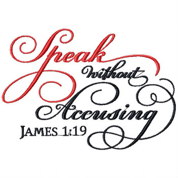 James 1.19 - Religious Typography Collection #05 Machine Embroidery Design James 1.19 - Religious Typography Collection #05 Machine Embroidery Design