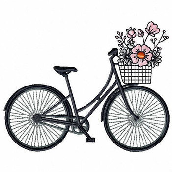 Antique City Bicycle - Antique Collection #2 Machine Embroidery Design Antique City Bicycle - Antique Collection #2 Machine Embroidery Design