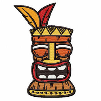 Luau Masks #02 Machine Embroidery Design Luau Masks #02 Machine Embroidery Design