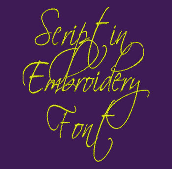 Old Script Font - Scriptin Machine Embroidery Font Now Includes BX Format! Old Script Font - Scriptin Machine Embroidery Font Now Includes BX Format!