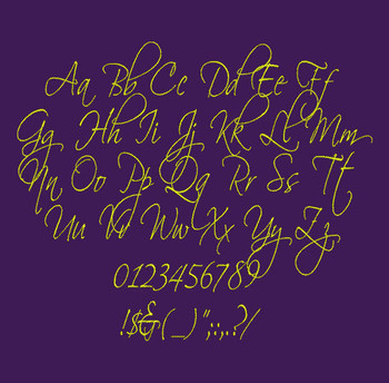 Old Script Font - Scriptin Machine Embroidery Font Now Includes BX Format! Old Script Font - Scriptin Machine Embroidery Font Now Includes BX Format!