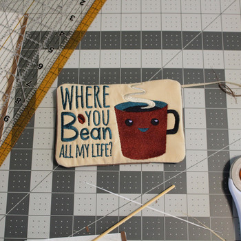 Funny Mug Rug 4 Pack In The Hoop Machine Embroidery Design Funny Mug Rug 4 Pack In The Hoop Machine Embroidery Design