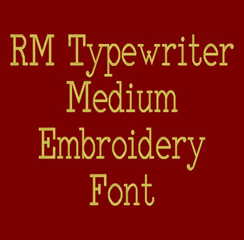 Type It Font - Typewriter Machine Embroidery Font Now Includes BX Format! Type It Font - Typewriter Machine Embroidery Font Now Includes BX Format!