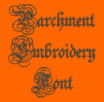 Beautifully Ornate Font - Parchment Machine Embroidery Font Now Includes BX Format! Beautifully Ornate Font - Parchment Machine Embroidery Font Now Includes BX Format!