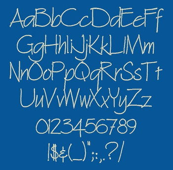 Blueprint Font - Architext Machine Embroidery Font Now Includes BX Format! Blueprint Font - Architext Machine Embroidery Font Now Includes BX Format!