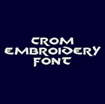 Hero Font - Crom Machine Embroidery Font Hero Font - Crom Machine Embroidery Font