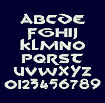 Hero Font - Crom Machine Embroidery Font Hero Font - Crom Machine Embroidery Font