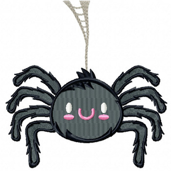 Halloween Spider - Halloween #07 Stitched and Applique Machine Embroidery Design Halloween Spider - Halloween #07 Stitched and Applique Machine Embroidery Design
