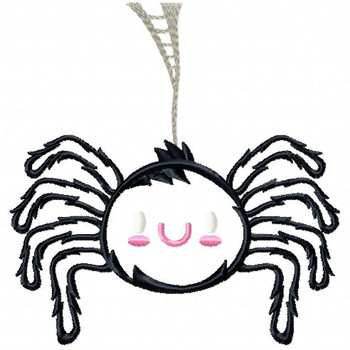 Halloween Spider - Halloween #07 Stitched and Applique Machine Embroidery Design Halloween Spider - Halloween #07 Stitched and Applique Machine Embroidery Design