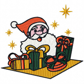 Santa's Gifts - Yuletide Design #04 Machine Embroidery Design Santa's Gifts - Yuletide Design #04 Machine Embroidery Design