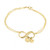 24k Gold Plated Infinity Initial Heart Charms Bracelet - Unique Gifts ...