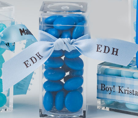 Blue 5/8" Personalized Textured Ribbon