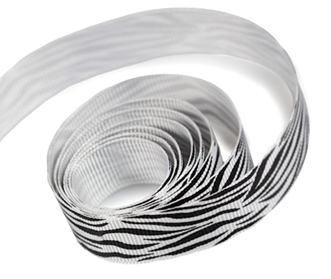 Grosgrain Zebra Ribbon