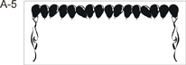 Personalized Woven Label - Balloons Top Border