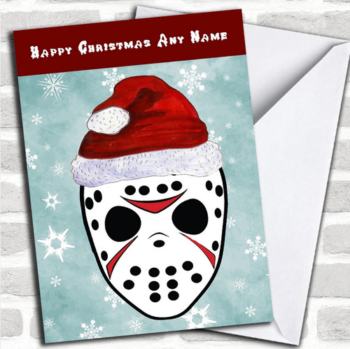 jason voorhees friday 13th personalized birthday card