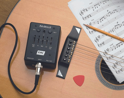RMC AGT14-6 Pickup Saddle Set
and Poly-Drive II Outboard Preamp RMC AGT14-6 Pickup Saddle Set
and Poly-Drive II Outboard Preamp
