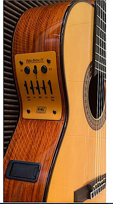 RMC Poly-Drive IV mounted on acoustic guitar RMC Poly-Drive IV mounted on acoustic guitar