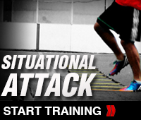 Situational Soccer Attack Drill